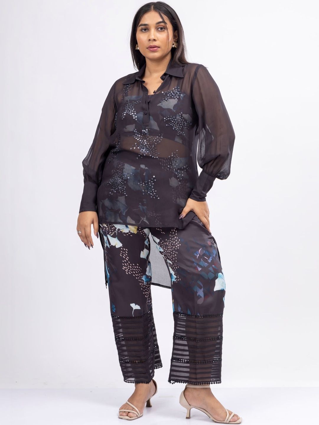 Baju Atasan Tali Bahu Bercetak Mamicha & Co-Ords
