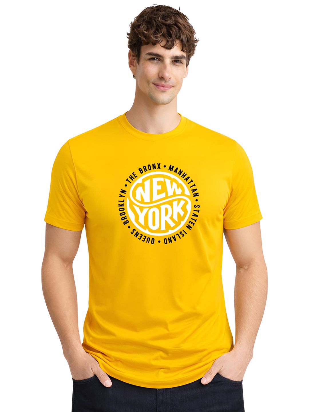 ADRO Men Typography Printed T-shirt
