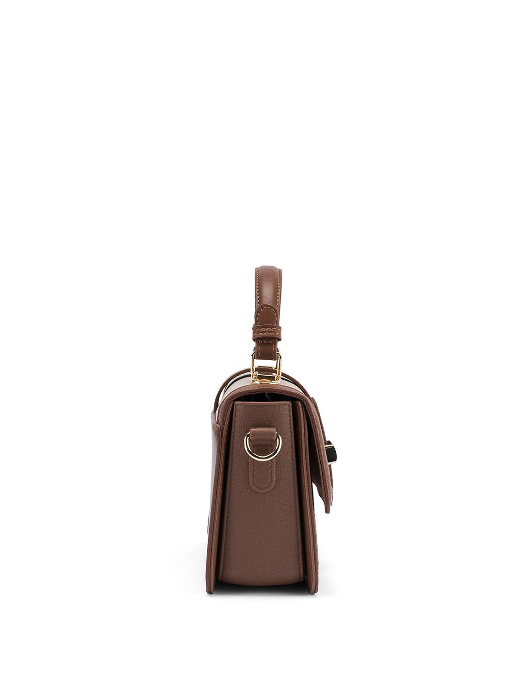 Lino Perros Colourblocked Structured Satchel With Detachable Sling Strap