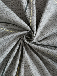 Myntra Elegant Homes Grey & Black Printed 300 TC Fitted King Bedsheet Set 2.5m x 2.25m