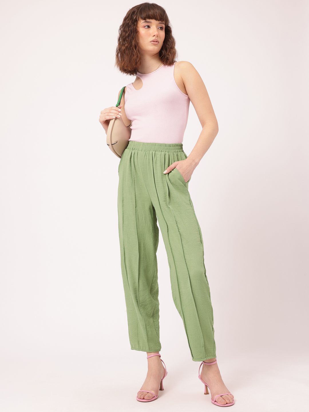 DressBerry Women Timeless Tailoring Pleated Trousers