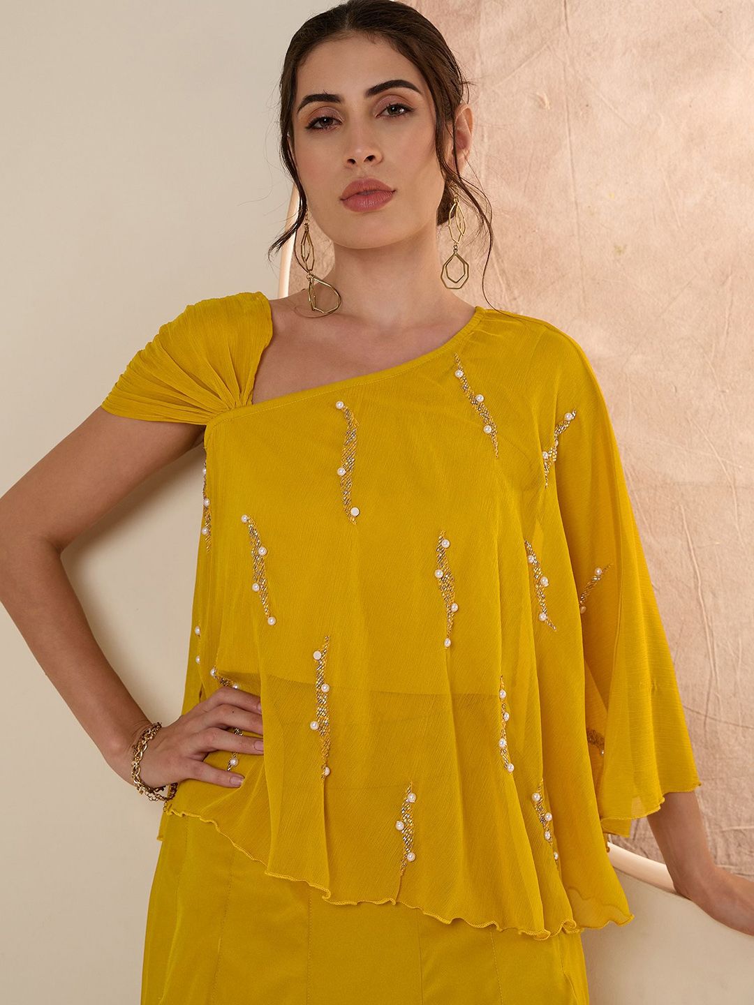 Antheaa Embellished Top & Trouser