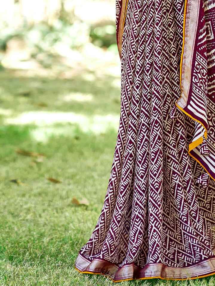 Saree mall Ethnic Motifs Printed Sarees