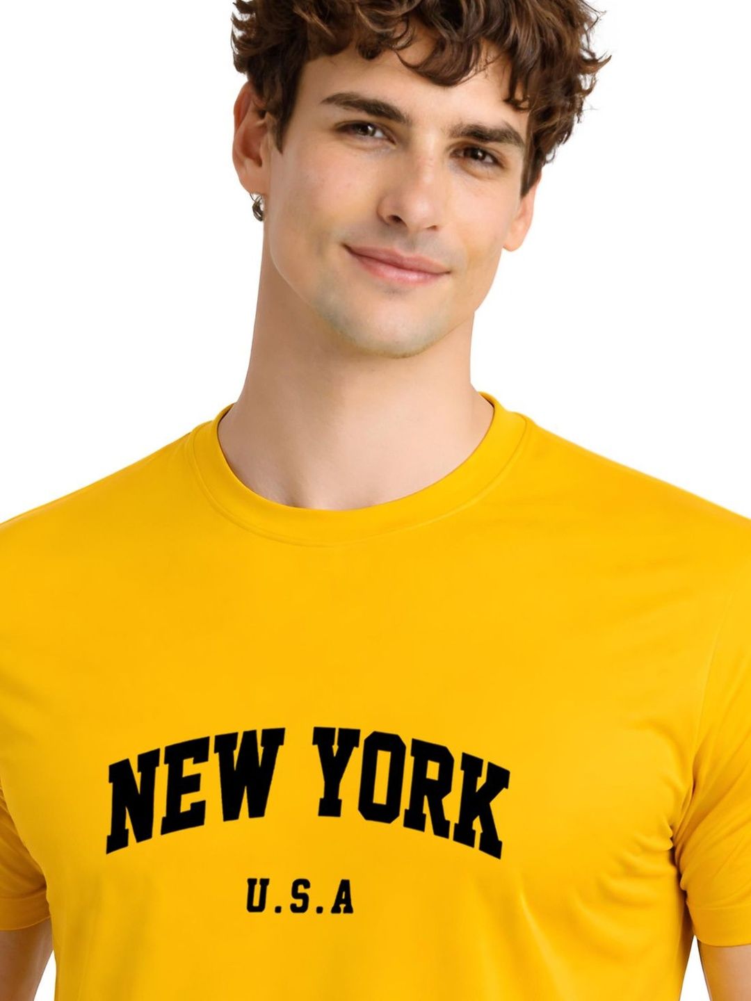 ADRO Men Typography Printed T-shirt
