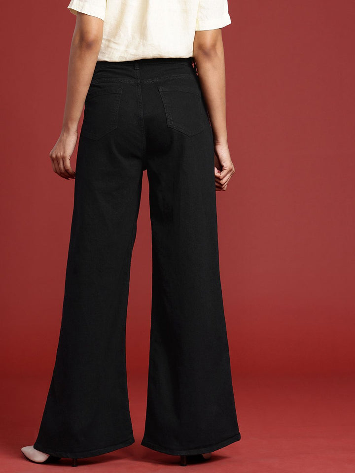 all about you Women Wide Leg Stretchable Jeans