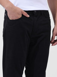 The Indian Garage Co Men Textured Straight Fit Trousers