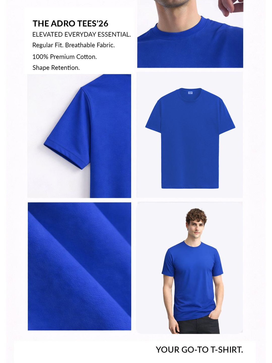 ADRO Men Typography Printed T-shirt