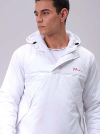 The Indian Garage Co Men Hooded Slim Fit Bomber Jacket