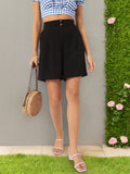 DressBerry Women K-Style Textured Hot Shorts