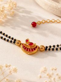 PANASH Women Brass Enamelled Gold-Plated Multistrand Bracelet