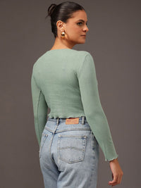 STREET 9 Striped Cotton Crop Top