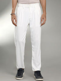 Campus Sutra Men Comfort Pleated Trousers