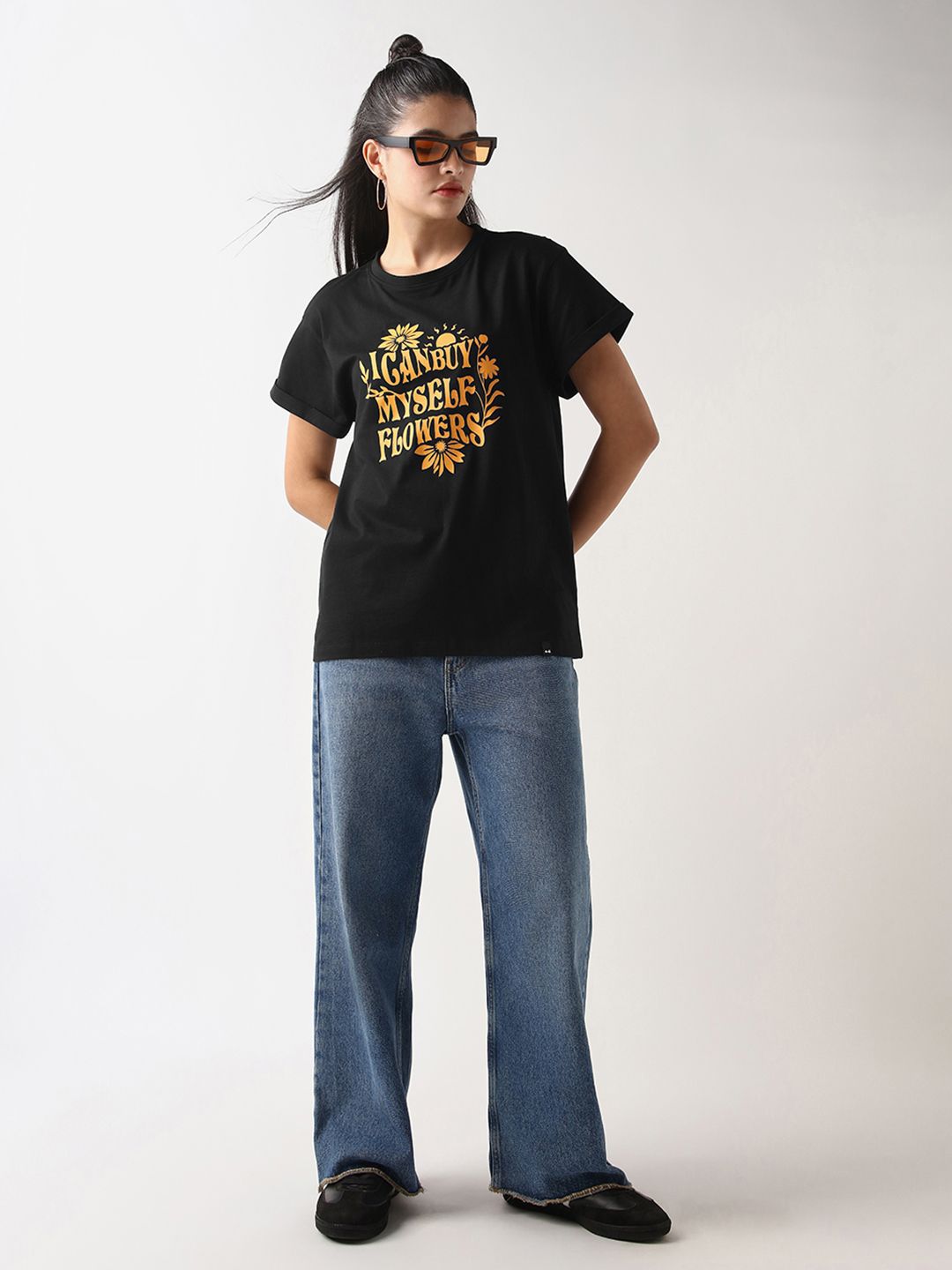 Bewakoof Typography Printed Pure Cotton T-shirt