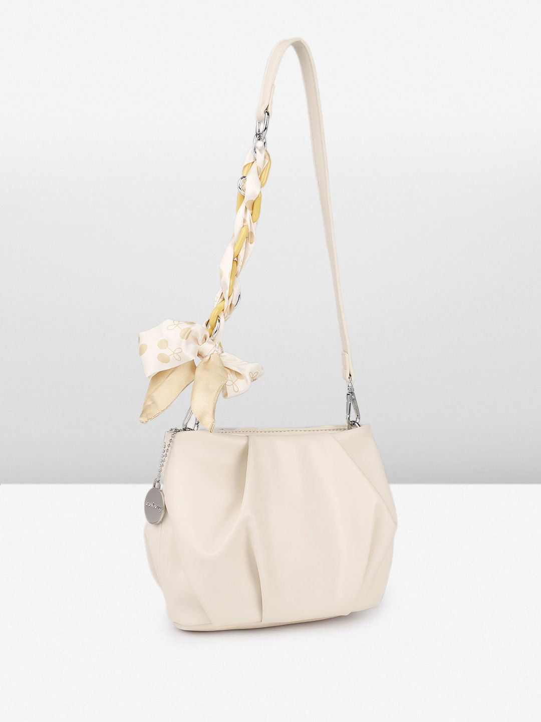 DressBerry Structured Sling Bag With Scarf