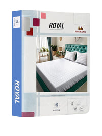 KLOTTHE White Floral 400 TC Cadar dengan 2 Sarung Bantal