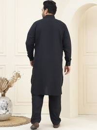 SOJANYA PLUS Shirt Collar Pathani Kurta with Salwar