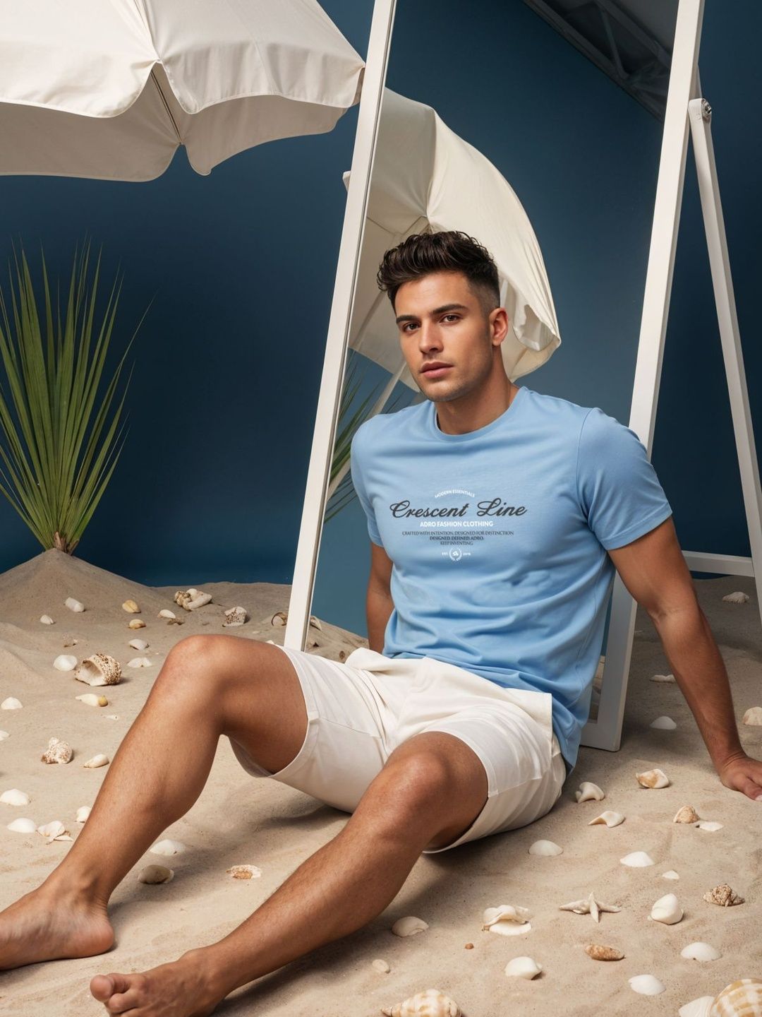 ADRO Typography Printed Round Neck Skin-Friendly Regular Fit T-shirt