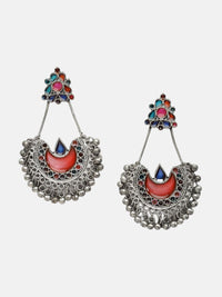 Anting-anting Jatuh Berbentuk Bulan Sabit Anouk Rust Bersalut Perak