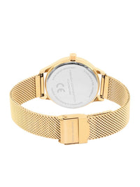 French Connection Women Embellished Dial & Stainless Steel Bracelet Style Straps Analogue Watch FCN082NGM