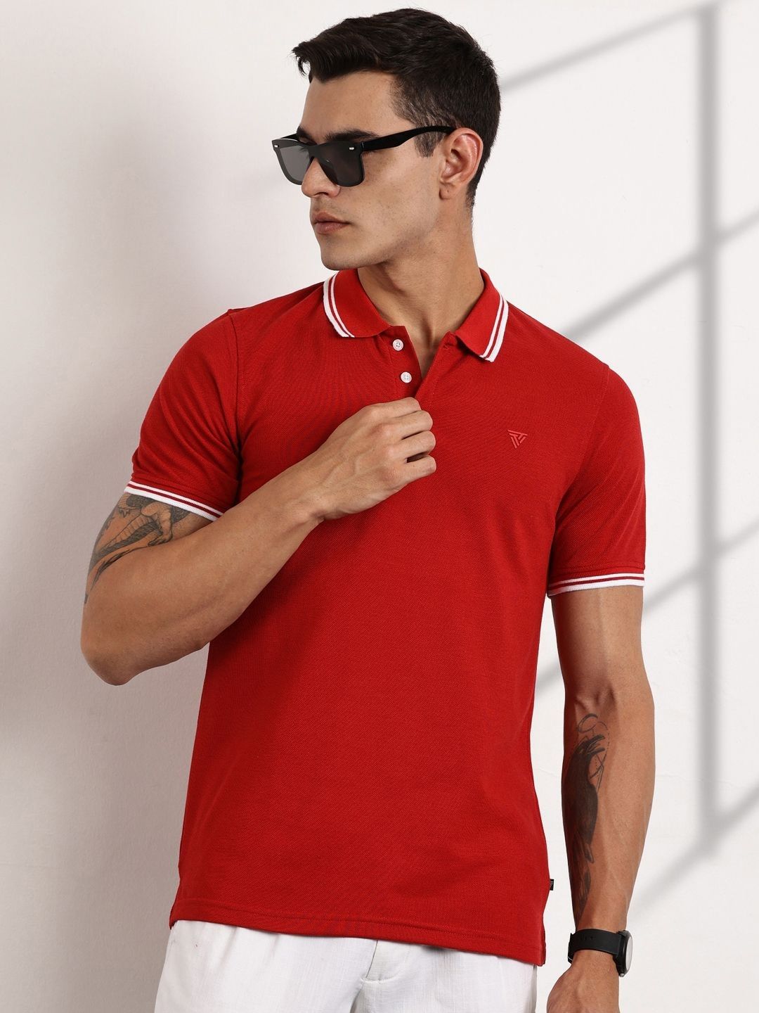 Thomas Scott Men Polo Collar T-shirt