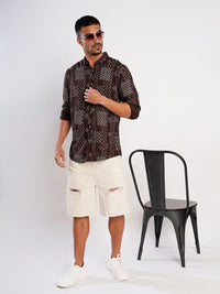 Bene Kleed Abstract Printed Casual Shirt