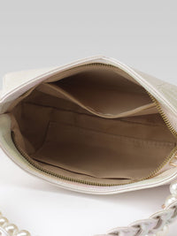 DressBerry Croc Textured Structured Shoulder Bag