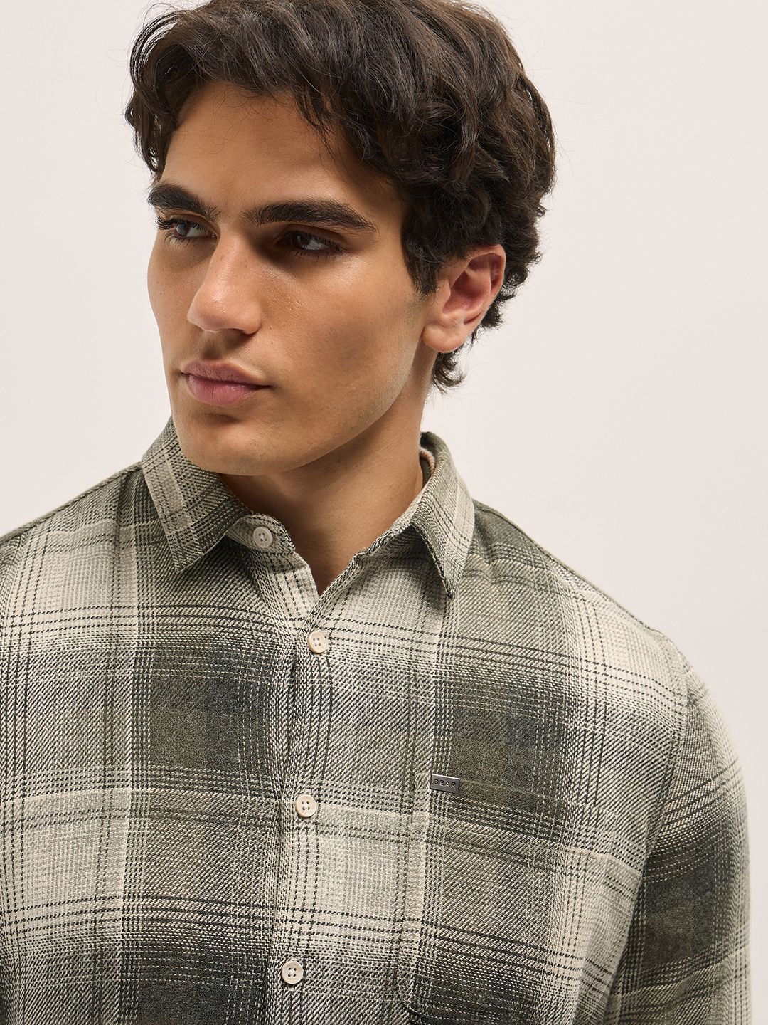 THE BEAR HOUSE Men Slim Fit Opaque Checked Casual Shirt