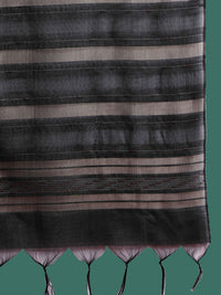 Indo Era Yoke Design Straight Pure Cotton Zari Kurta with Trousers & Dupatta