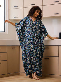 SANSKRUTIHOMES Printed Maxi Nightdress