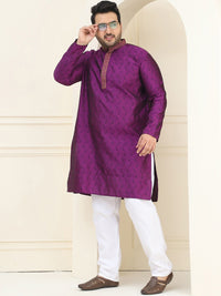 SOJANYA PLUS Ethnic Motifs Embroidered Straight Kurta