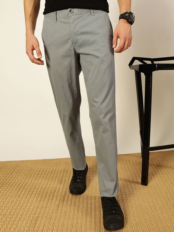 Thomas Scott Men Mid-Rise Smart Slim Fit Wrinkle Free Trousers