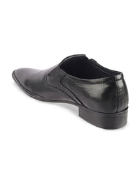 Metro Men Textured Formal Slip On Shoes