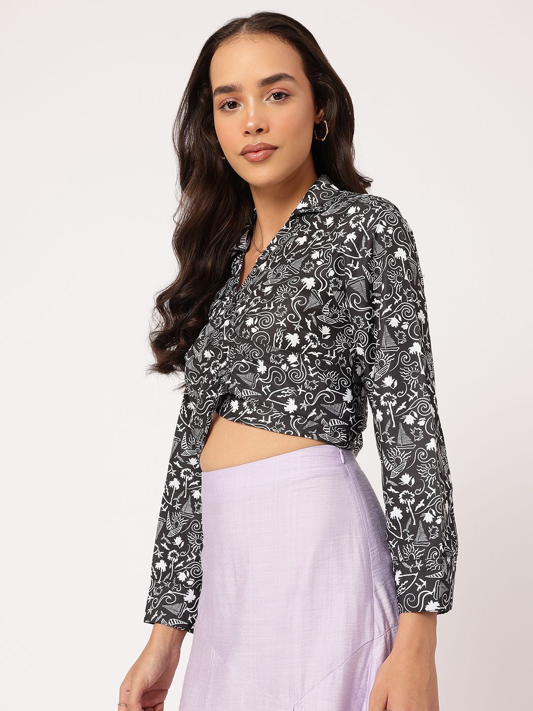 DressBerry Coastal Chic Wrap Crop Top