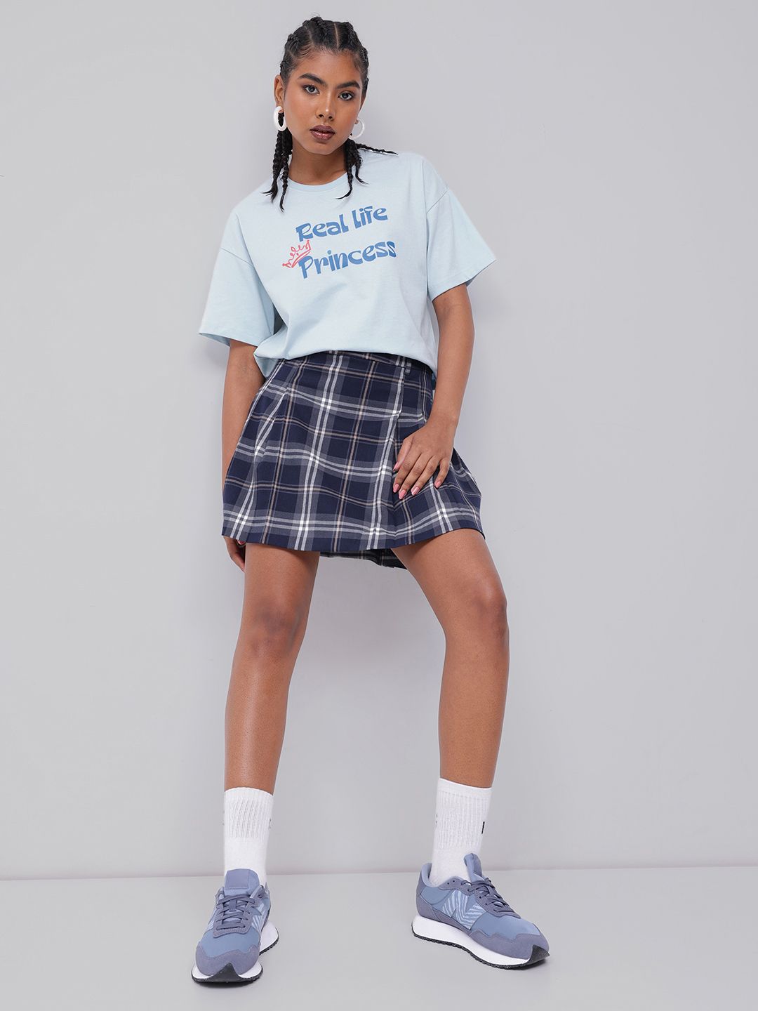DressBerry Comfy Vibe Typography Printed T-Shirt