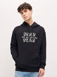 The Bear House Men Typography Printed Cotton Sweatshirt