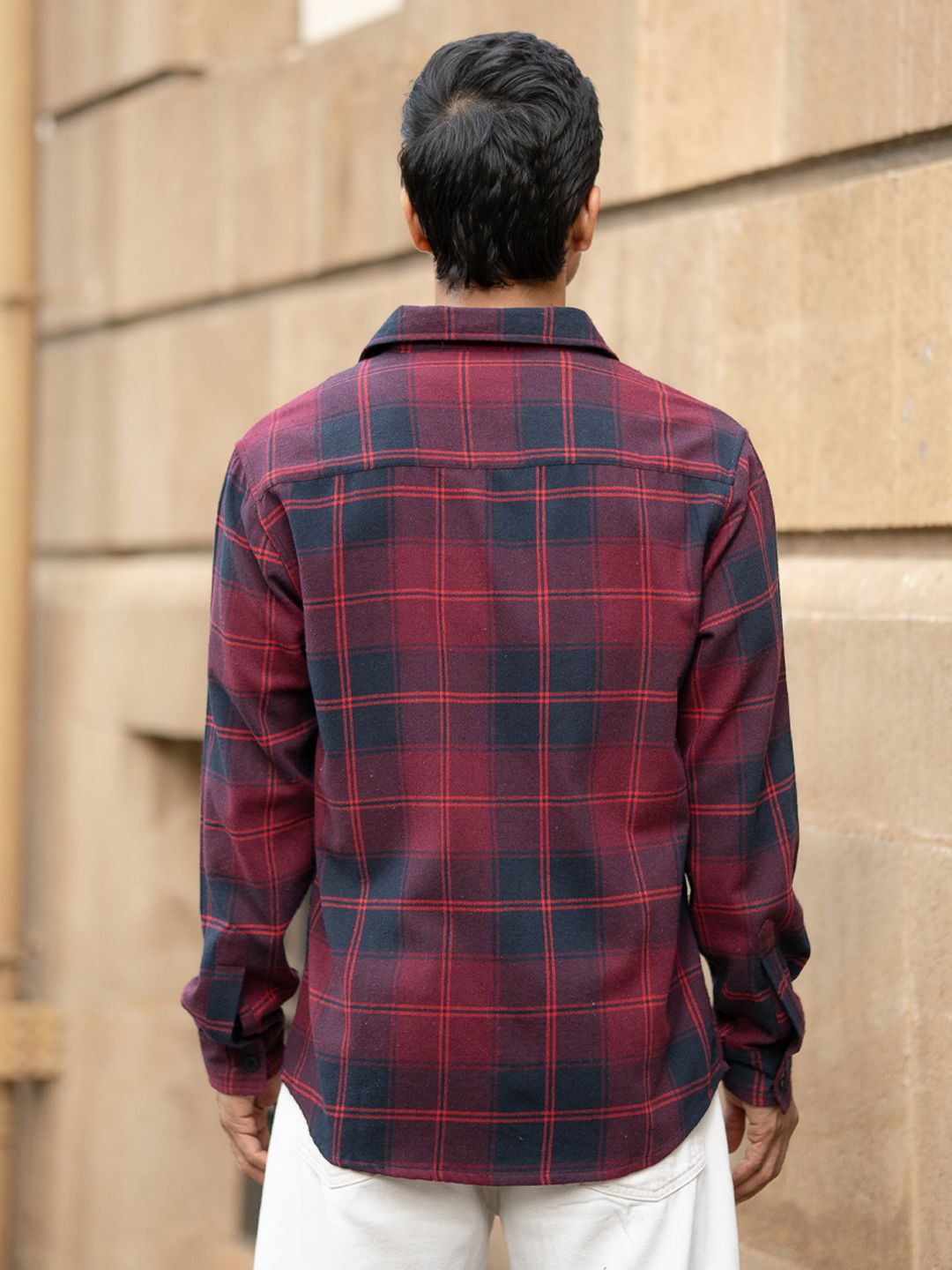 Powerlook Checked Casual Shirt
