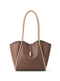 Lino Perros Colourblocked Oversized Structured Tote Bag with Tasselled