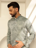 SOJANYA Rekaan Tenunan Kolar Mandarin Striaght Kurta