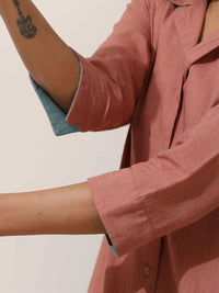 Truebrowns Wanita Pepejal Kurta dengan Palazzo