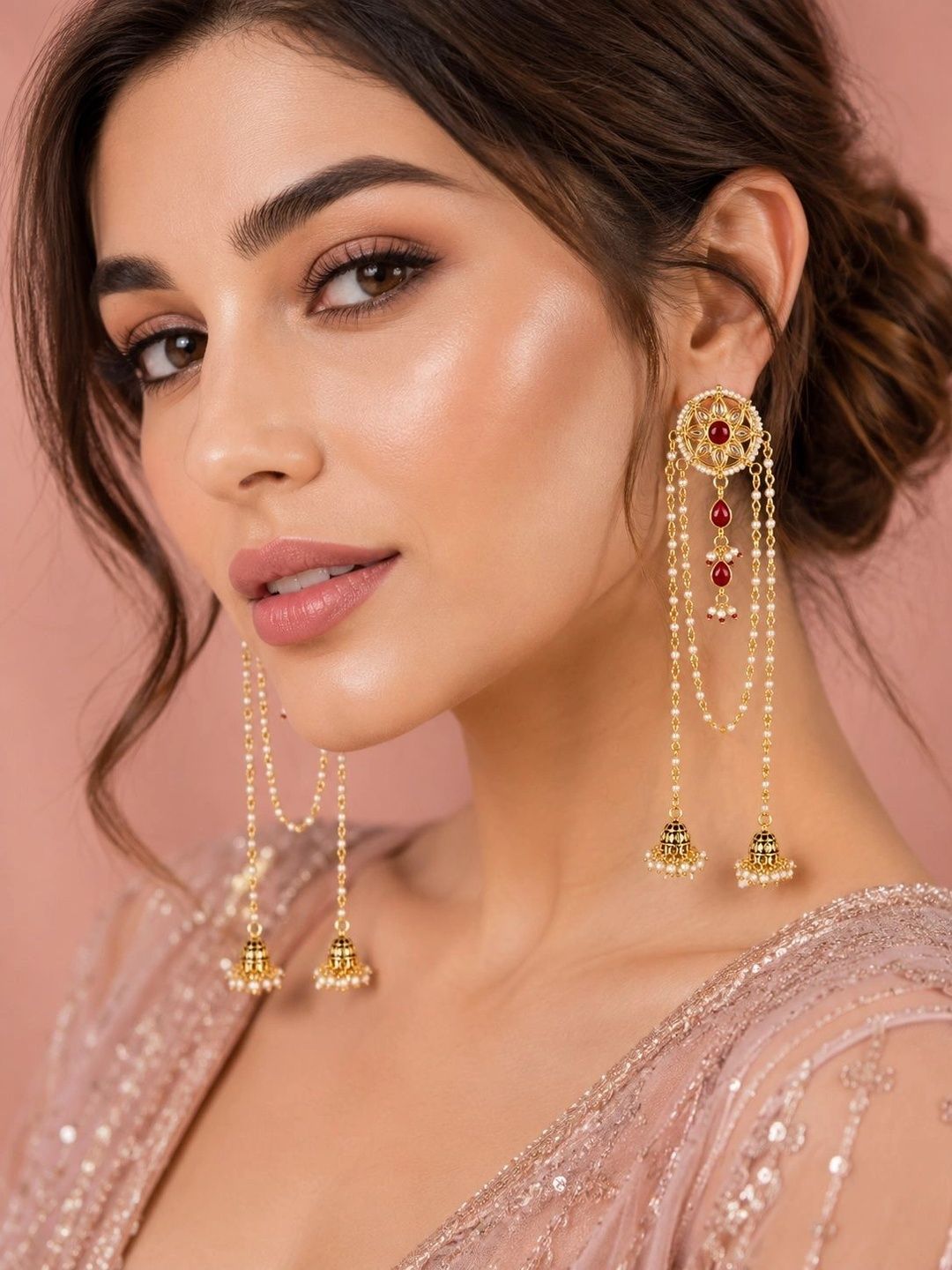 PANASH Circular Jhumkas Earrings