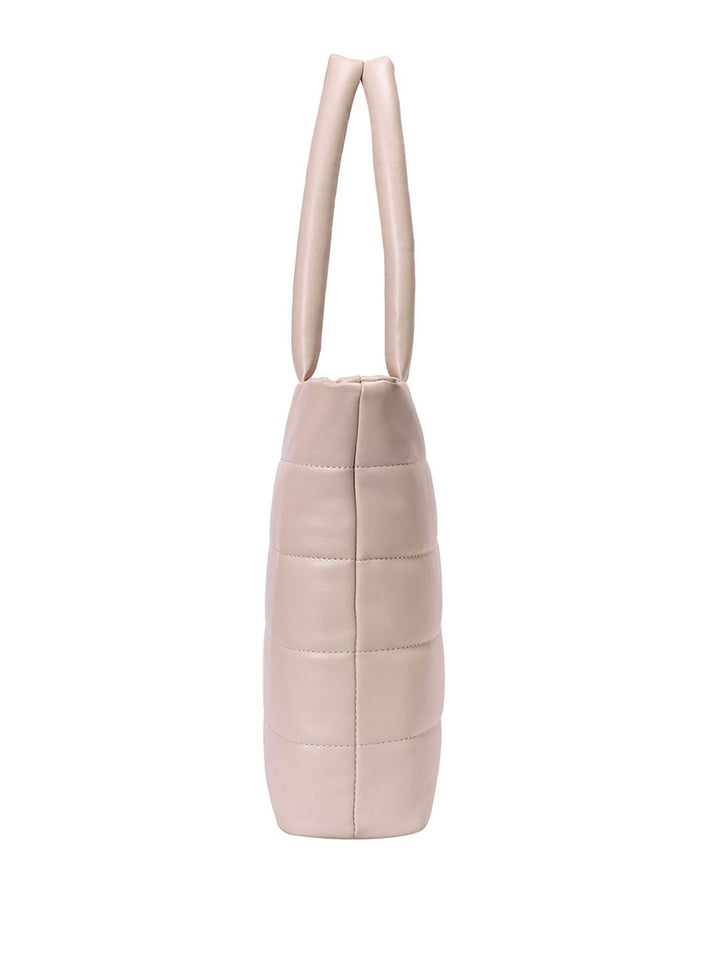 Lino Perros Oversized Structured Tote Bag with Quilted Detail