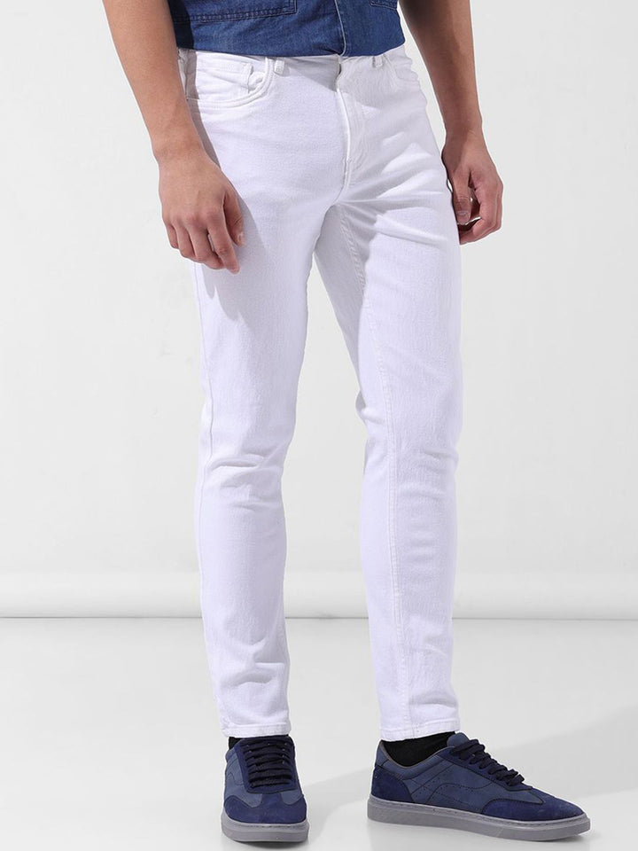 The Indian Garage Co Men Slim Fit Mid-Rise Stretchable Jeans