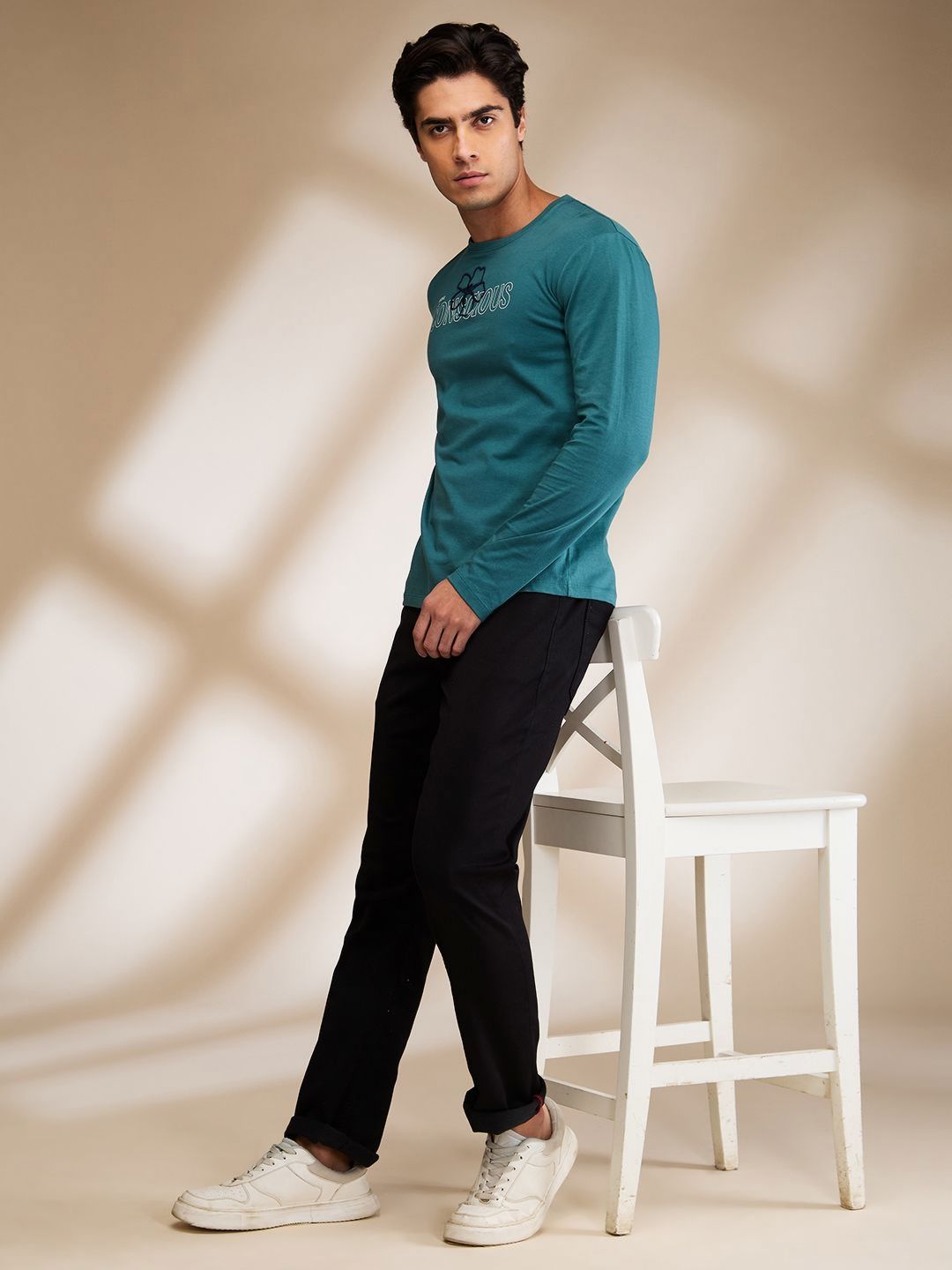 Being Human Men Typography Printed Round Neck Cotton T-shirt
