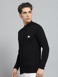 Monte Carlo Men Striped Round Neck Woollen