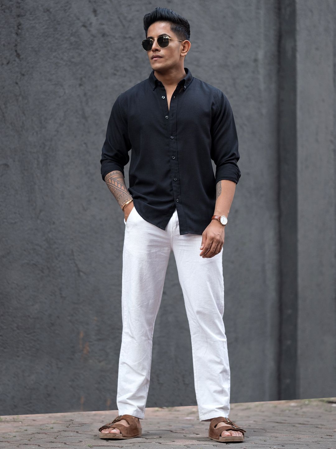 Powerlook Men Opaque Casual Shirt
