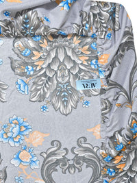 Aura Grey Floral Printed 300 TC Cadar Katil King 2.50 m X 2.25 m