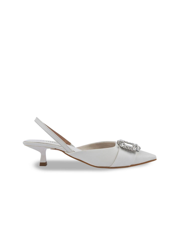 Lino Perros Women Embellished Kitten Pumps