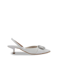 Lino Perros Women Embellished Kitten Pumps