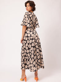 DressBerry Muted Luxury Floral Fancy Breezy Vibes Dress