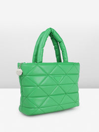 DressBerry Structured Quilted Handheld Bag with Pouch